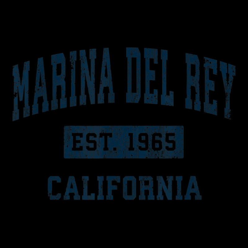 Marina Del Rey California Ca Vintage Sports Design Navy V-Neck Tee by TiffaneyAitchison | Artistshot