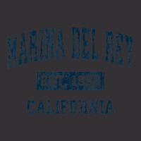 Marina Del Rey California Ca Vintage Sports Design Navy Vintage Hoodie | Artistshot