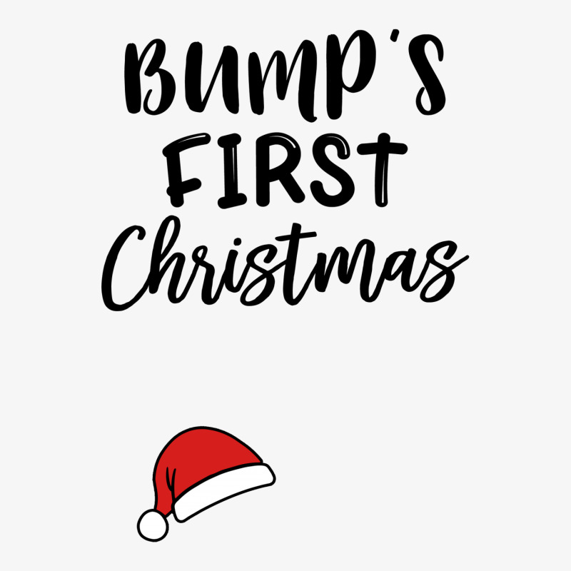 Bump's First Christmas Ladies Fitted T-Shirt by honeysuckle | Artistshot