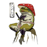 Mushroom Hat Samurai Frog Vintage Japanese Warrior T Shirt Crewneck Sweatshirt | Artistshot