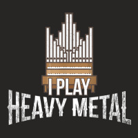 I Play Heavy Metal Church Organist Pipe Organ Player Ladies Fitted T-shirt | Artistshot