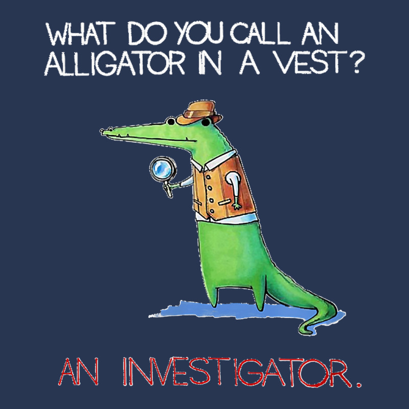 Alligator Investigator Vest Crocodile Animal Funny Story Ladies Denim Jacket by cm-arts | Artistshot