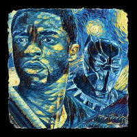 Black Panther Van Gogh Fleece Short | Artistshot