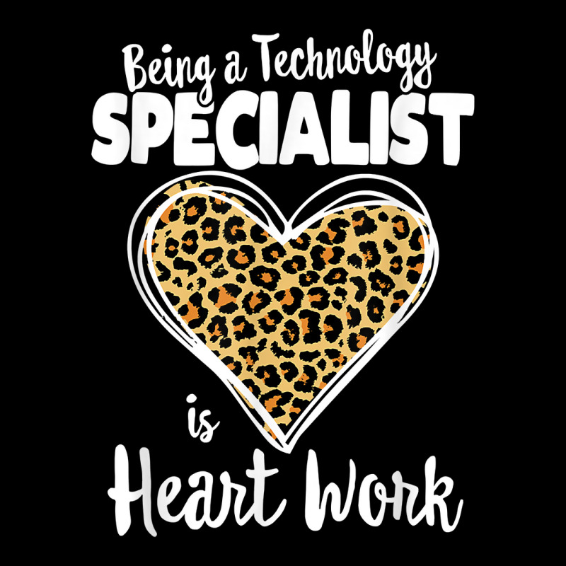 Being A Technology Specialist Is Heart Work, Teacher Leopard T Shirt Pocket T-Shirt by cm-arts | Artistshot