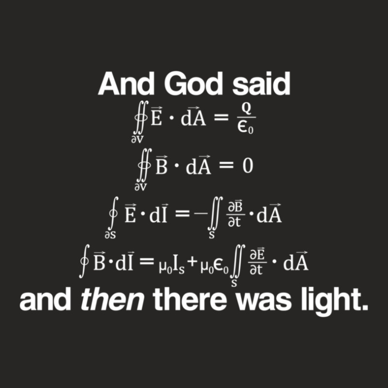 And God Said (maxwell's Equations) Ladies Fitted T-Shirt by ArthurJungbauer | Artistshot