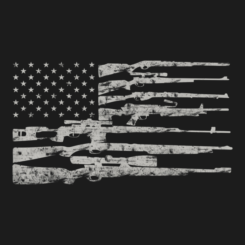 Big American Flag With Machine Guns  2a Flag Shirt Hoodie & Jogger Set | Artistshot