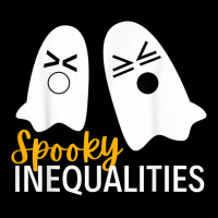 Spooky Ghost Inequalities Funny Halloween Math Teacher Fleece Short | Artistshot