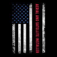 American Flag Aerial And Satellite Installer T Shirt Pocket T-shirt | Artistshot