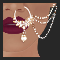 Desi Indian Pakistani  With Red Lips And Nose Ring With Chain Women's Pajamas Set | Artistshot