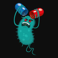 Cartoon Representation Of A Super Bug A Microorganism, Feeding On The  Crop Top | Artistshot