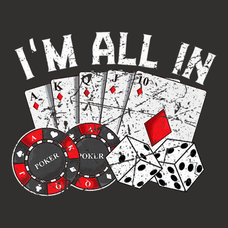 Poker Player Gamble Casino Card Bet Texas Hold Em I'm All In Premium T Champion Hoodie | Artistshot