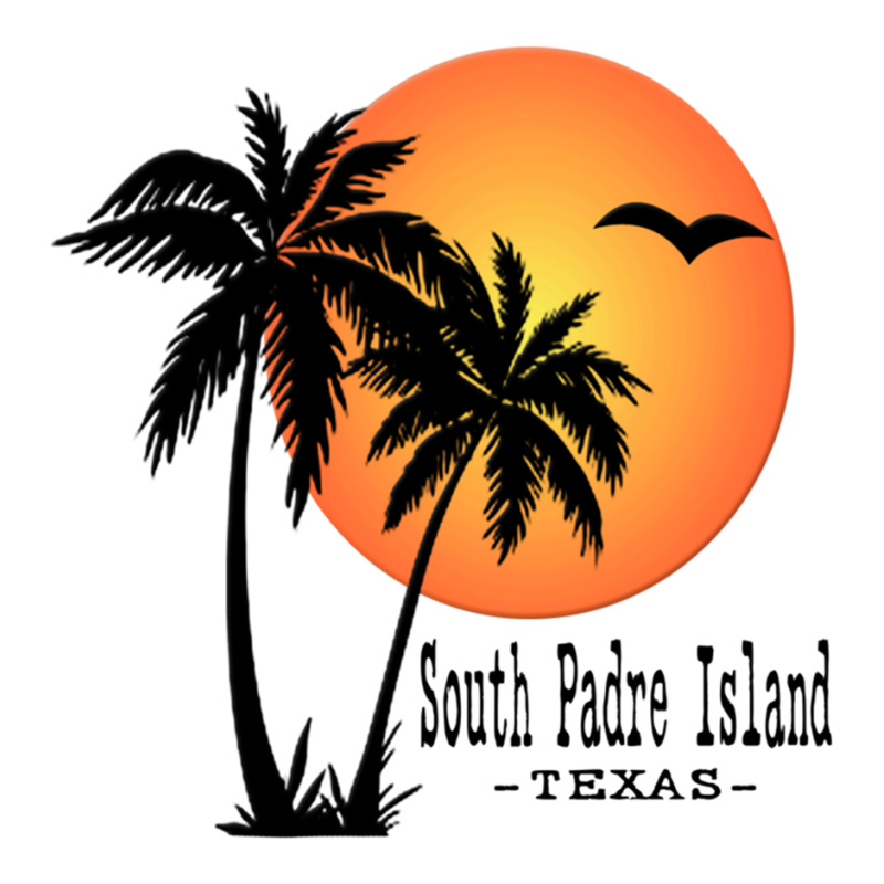 South Padre Island Souvenir Texas Gift Palm Tree Sun Beach Long Sleeve Long Sleeve Baby Bodysuit by cm-arts | Artistshot