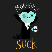 Cute Dracula Vampire Morning Suck Coffee Halloween Costume Classic T-shirt | Artistshot