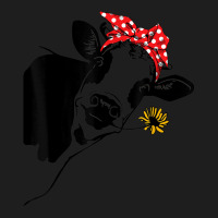 Cute Women Girl Heifer Cow With Bandana Headband And Glasses Classic T-shirt | Artistshot