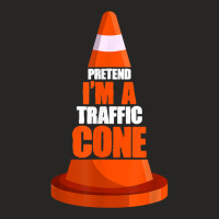 Pretend I'm A Traffic Cone Costume T Shirt Ladies Fitted T-shirt | Artistshot