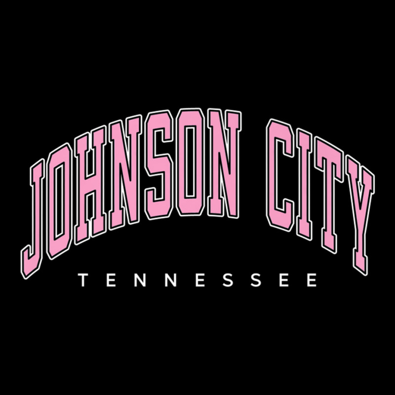 Johnson City Tennessee Tn Varsity Style Pink Text Premium T Shirt Zipper Hoodie by nyce | Artistshot