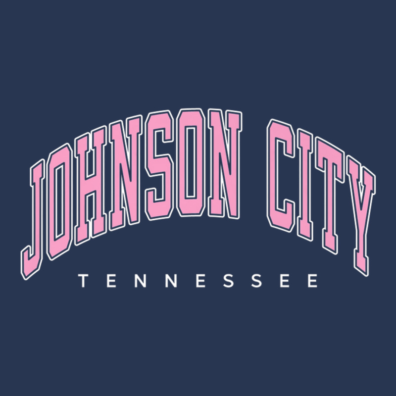 Johnson City Tennessee Tn Varsity Style Pink Text Premium T Shirt Men Denim Jacket by nyce | Artistshot