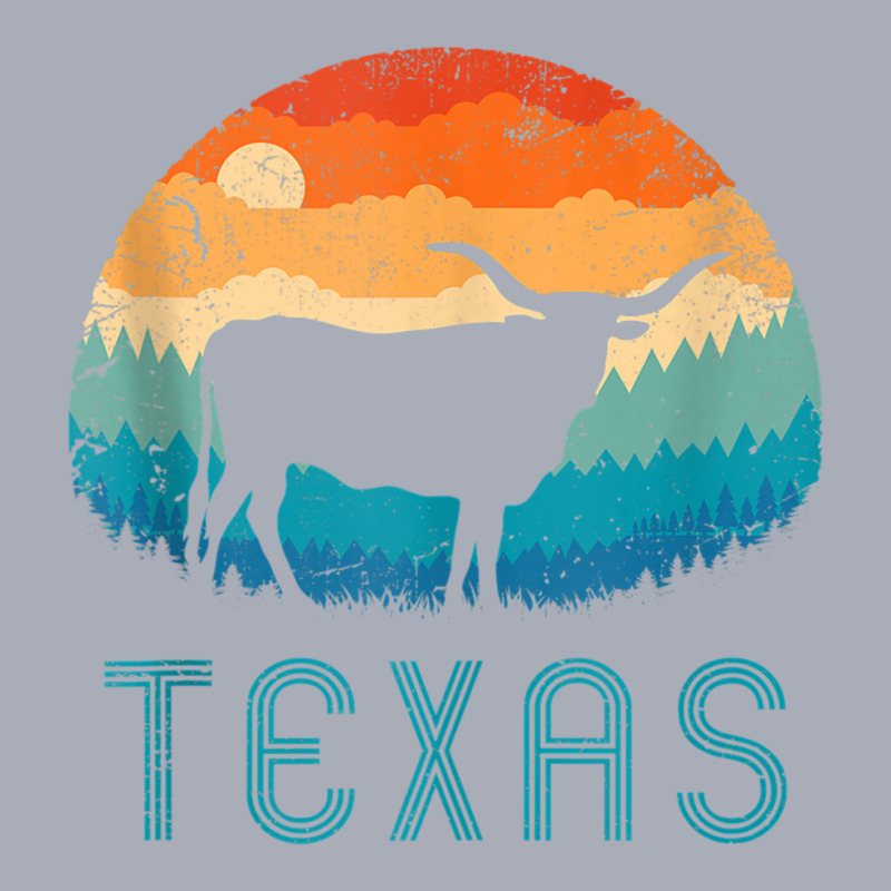 Texas Longhorn Cow Vintage Texan Cattle Herd Retro Lone Star Tank Top Tank Dress by cm-arts | Artistshot