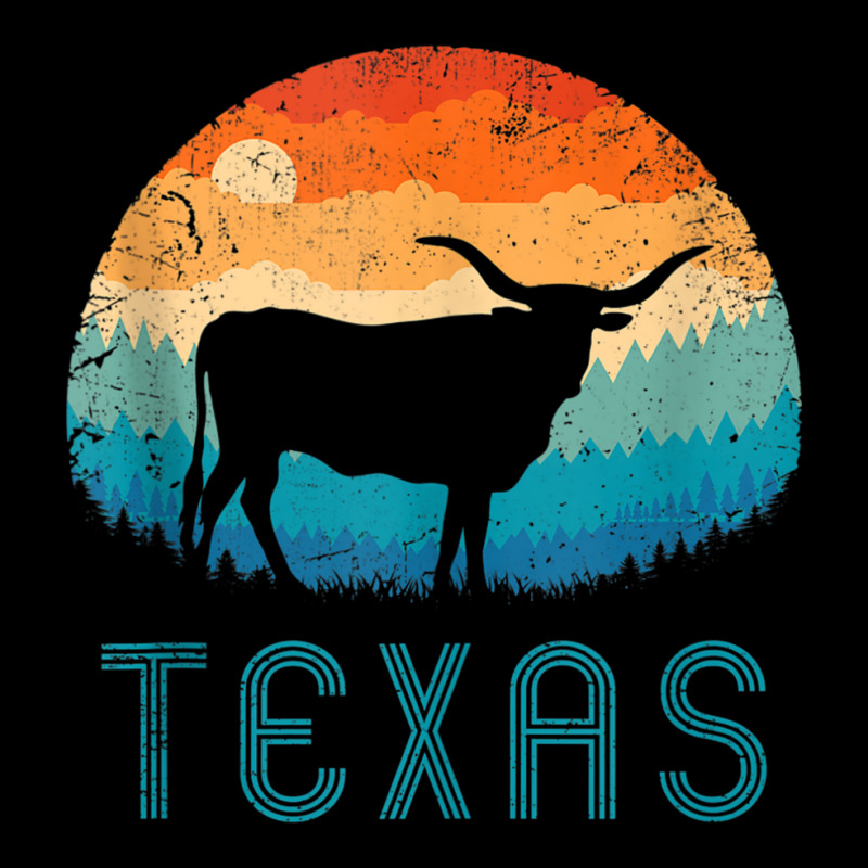 Texas Longhorn Cow Vintage Texan Cattle Herd Retro Lone Star Tank Top Legging by cm-arts | Artistshot