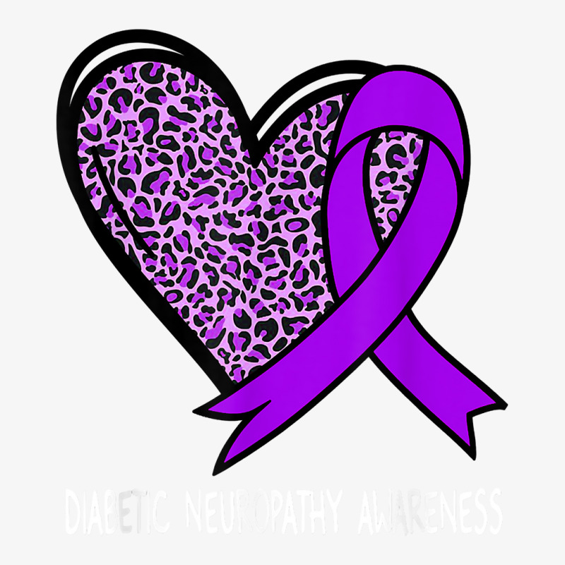 Diabetic Neuropathy Awareness Purple Ribbon T Shirt Ladies Fitted T-Shirt by cm-arts | Artistshot