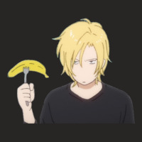 Ash With A Banana- Banana Fish Ladies Fitted T-shirt | Artistshot