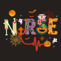 Nurse Halloween Costume Stethoscope Heartbeat Pumpkin Tank Top | Artistshot