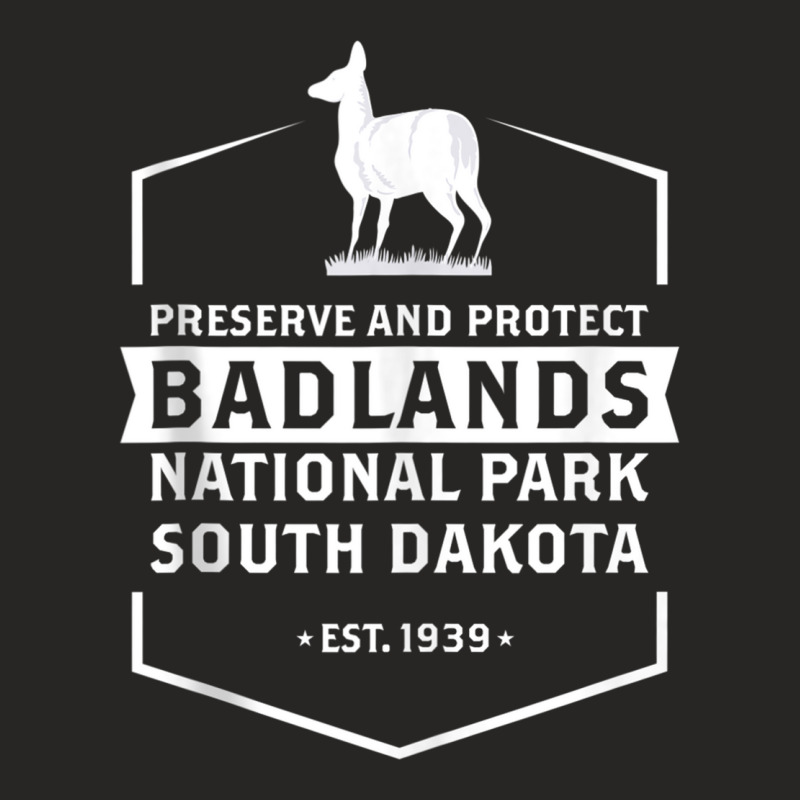 South Dakota National Park Shirt Badlands National Park Tank Top Ladies Fitted T-Shirt by cm-arts | Artistshot