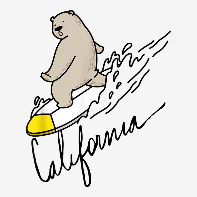 Cute Bear Surfing Tee California Bear State Flag Cali Love T Shirt Classic T-shirt by cm-arts | Artistshot