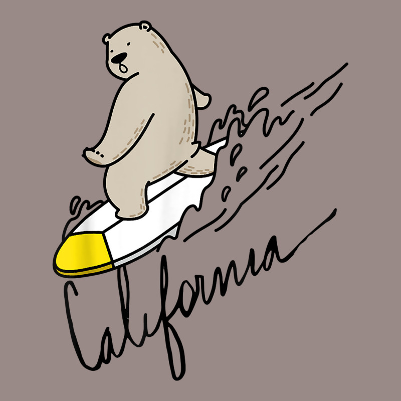 Cute Bear Surfing Tee California Bear State Flag Cali Love T Shirt Vintage T-Shirt by cm-arts | Artistshot