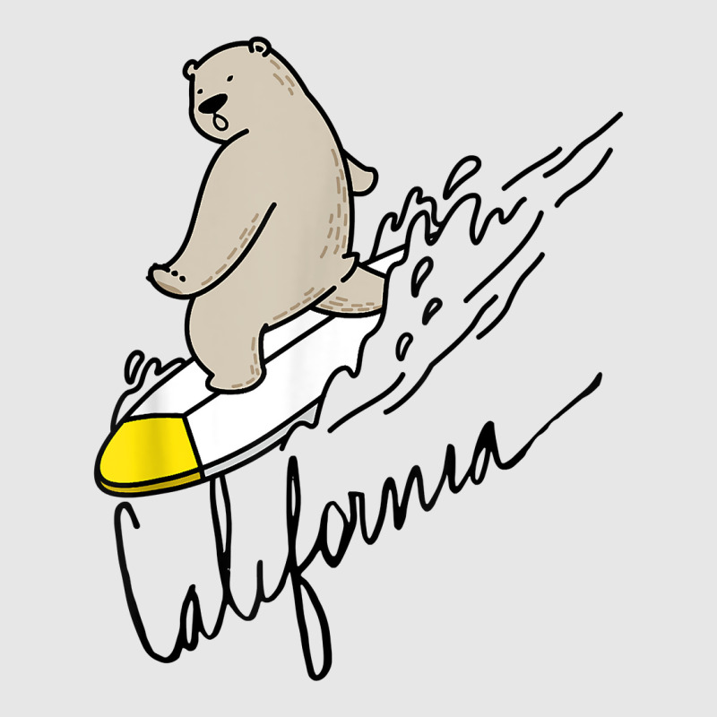 Cute Bear Surfing Tee California Bear State Flag Cali Love T Shirt Hoodie & Jogger set by cm-arts | Artistshot