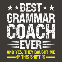 Best Grammar Coach Ever Funny Grammar Coach Humor T Shirt Bucket Hat | Artistshot