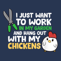 I Just Want To Work In Garden And Hang Out With My Chickens T Shirt Ladies Denim Jacket | Artistshot