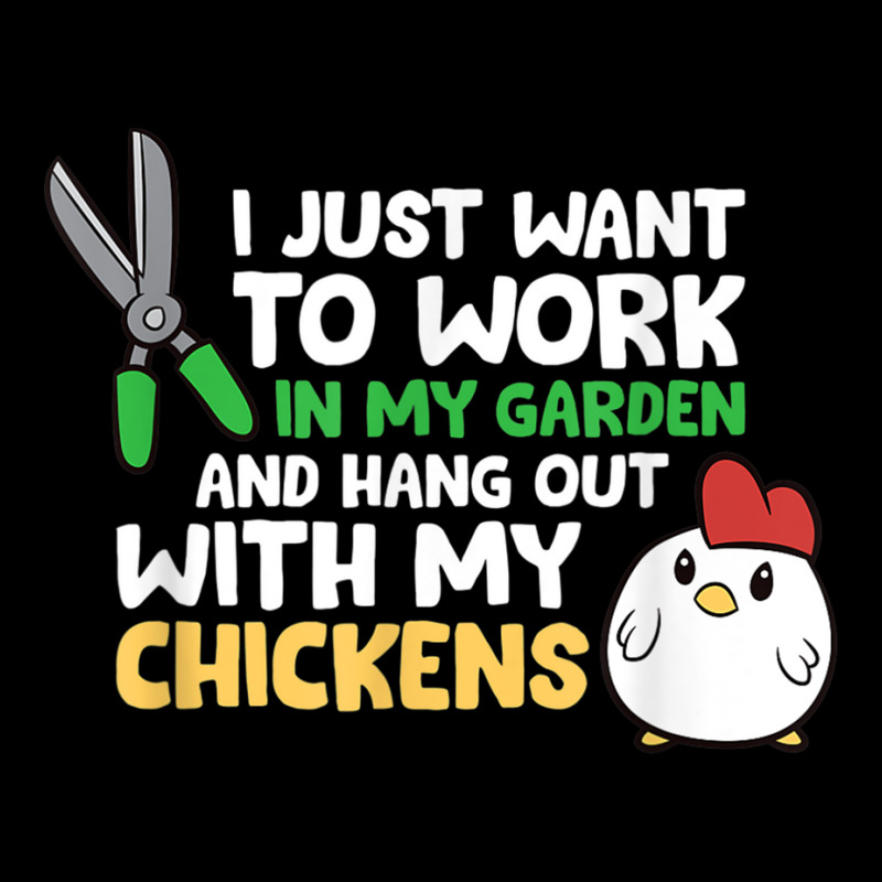 I Just Want To Work In Garden And Hang Out With My Chickens T Shirt Youth Zipper Hoodie by cm-arts | Artistshot