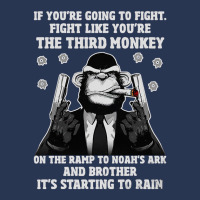 If You're Going To Fight Fight Like You're The Third Monkey On The Ram Men Denim Jacket | Artistshot