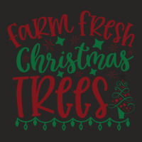 Farm Fresh Christmas Trees S Graphic Ladies Fitted T-shirt | Artistshot