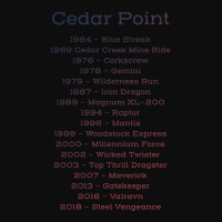 Cedar Point Timeline Crop Top | Artistshot