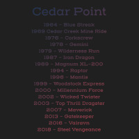 Cedar Point Timeline Ladies Polo Shirt | Artistshot