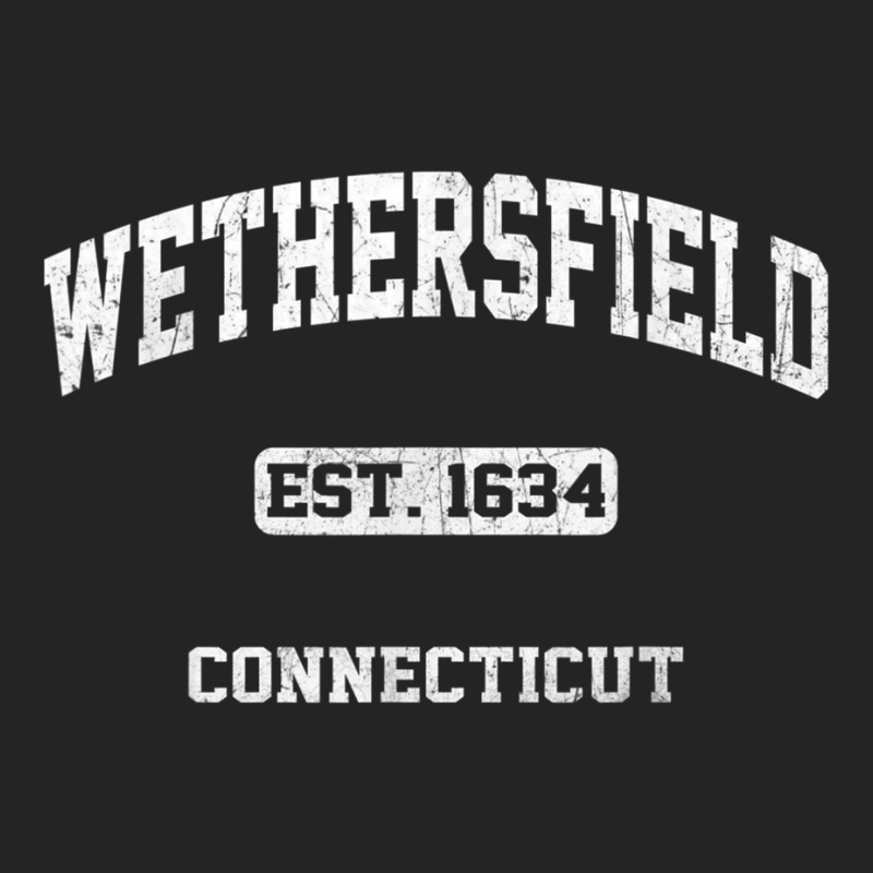 Wethersfield Connecticut Ct Vintage State Athletic Style T Shirt 3/4 Sleeve Shirt by cm-arts | Artistshot