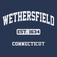 Wethersfield Connecticut Ct Vintage State Athletic Style T Shirt Men Denim Jacket | Artistshot