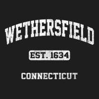 Wethersfield Connecticut Ct Vintage State Athletic Style T Shirt Classic T-shirt | Artistshot