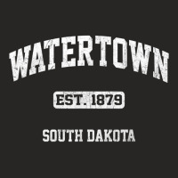 Watertown South Dakota Sd Vintage State Athletic Style T Shirt Ladies Fitted T-shirt | Artistshot