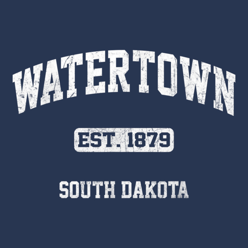 Watertown South Dakota Sd Vintage State Athletic Style T Shirt Ladies Denim Jacket by cm-arts | Artistshot