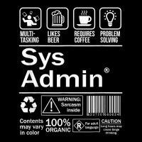 System Administrator Product Label T Shirt Unix Linux Coffee T Shirt Adjustable Cap | Artistshot