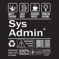 System Administrator Product Label T Shirt Unix Linux Coffee T Shirt Vintage Cap | Artistshot