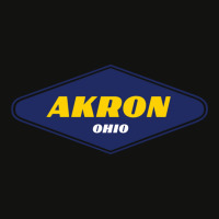 Akron Ohio  Ville Du Caoutchouc Tshirt Classique Scorecard Crop Tee | Artistshot