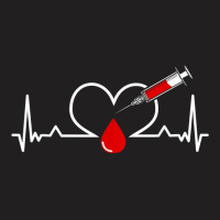 Phlebotomist Heartbeat Phlebotomy Syringe Needle Blood T Shirt T-shirt | Artistshot