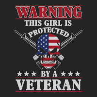 Veteran Veterans Day This Girl Is Protected By A Veteran 705 Navy Sold 3/4 Sleeve Shirt | Artistshot