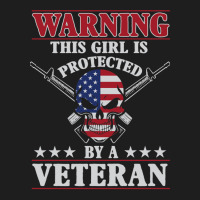 Veteran Veterans Day This Girl Is Protected By A Veteran 705 Navy Sold Classic T-shirt | Artistshot