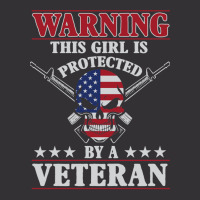 Veteran Veterans Day This Girl Is Protected By A Veteran 705 Navy Sold Vintage Hoodie | Artistshot