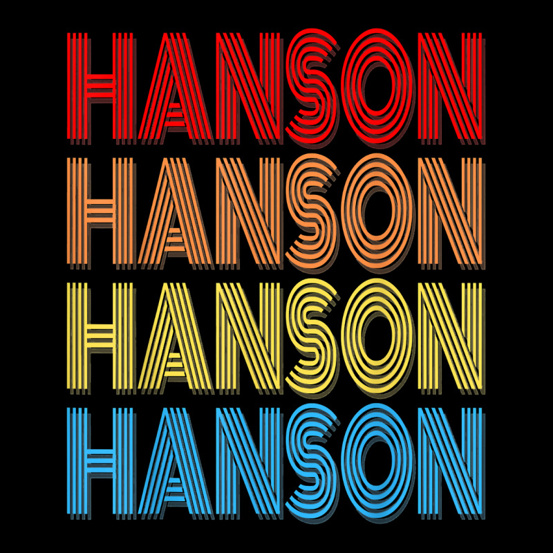 Hanson Surname Funny Retro Vintage 80s Birthday Reunion T Shirt Fleece Short | Artistshot